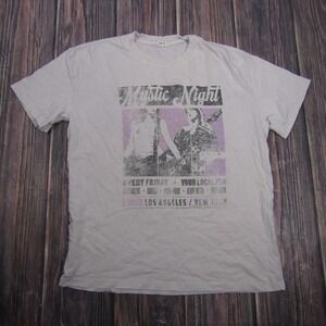 Garage Mystic Night Concert Shirt Womens Medium White Rock Band Graphic Tee